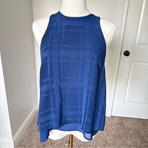 H&M Elegant Blue Sleeveless Women’s Blouse US 2